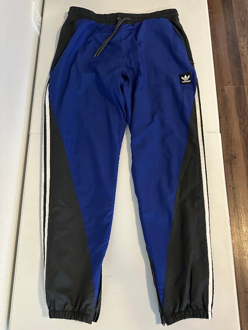 Adidas Originals Blue Climalite Track Pants Men's M EUC